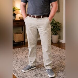 Dockers Men’s Khaki Pants 36x34 Classic Fit Beige Casual Chinos